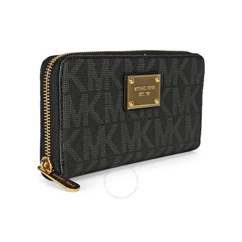 michael kors black zip around wallet|Michael Kors phone wallet crossbody.